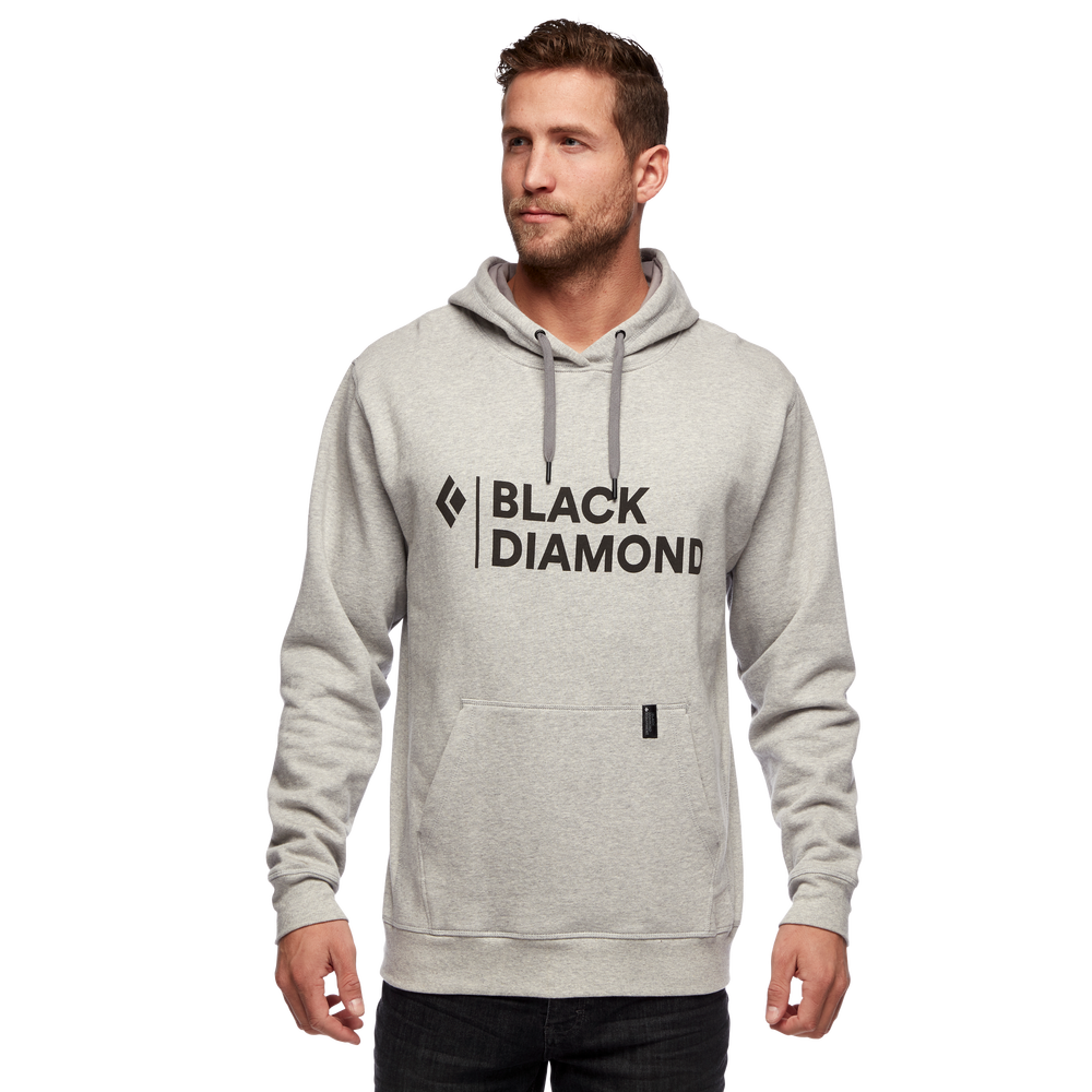 Black Diamond Stacked  Logo Hoody -