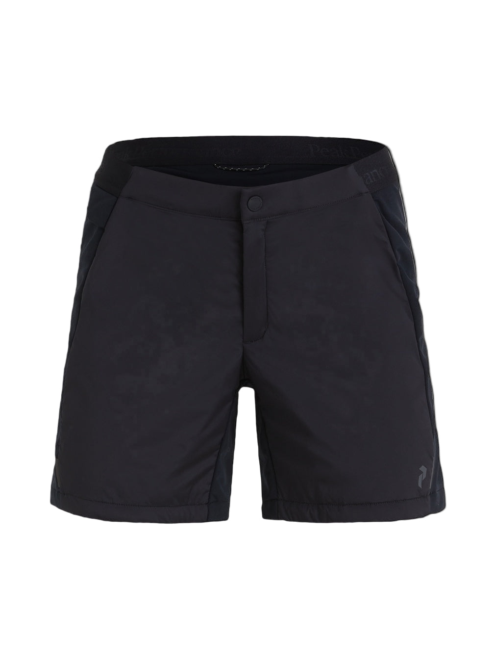 Black shorts on a light gray background