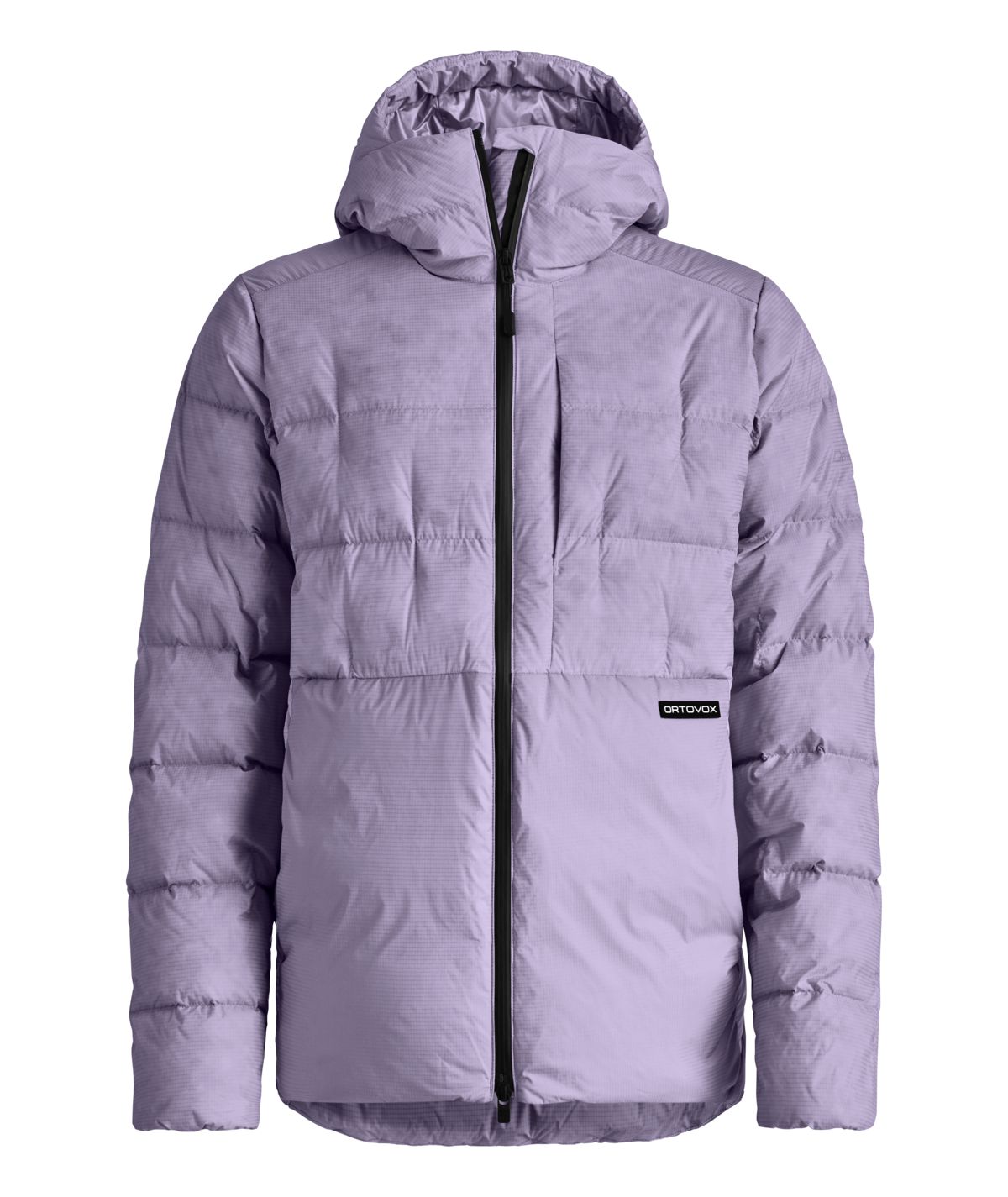 Lavender hooded puffy jacket