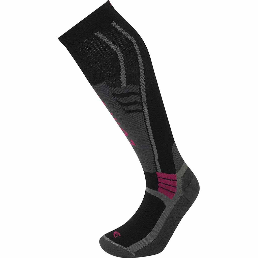 Lorpen  T3 Ski Superlight Women's Ski Socks Black/ Pink S