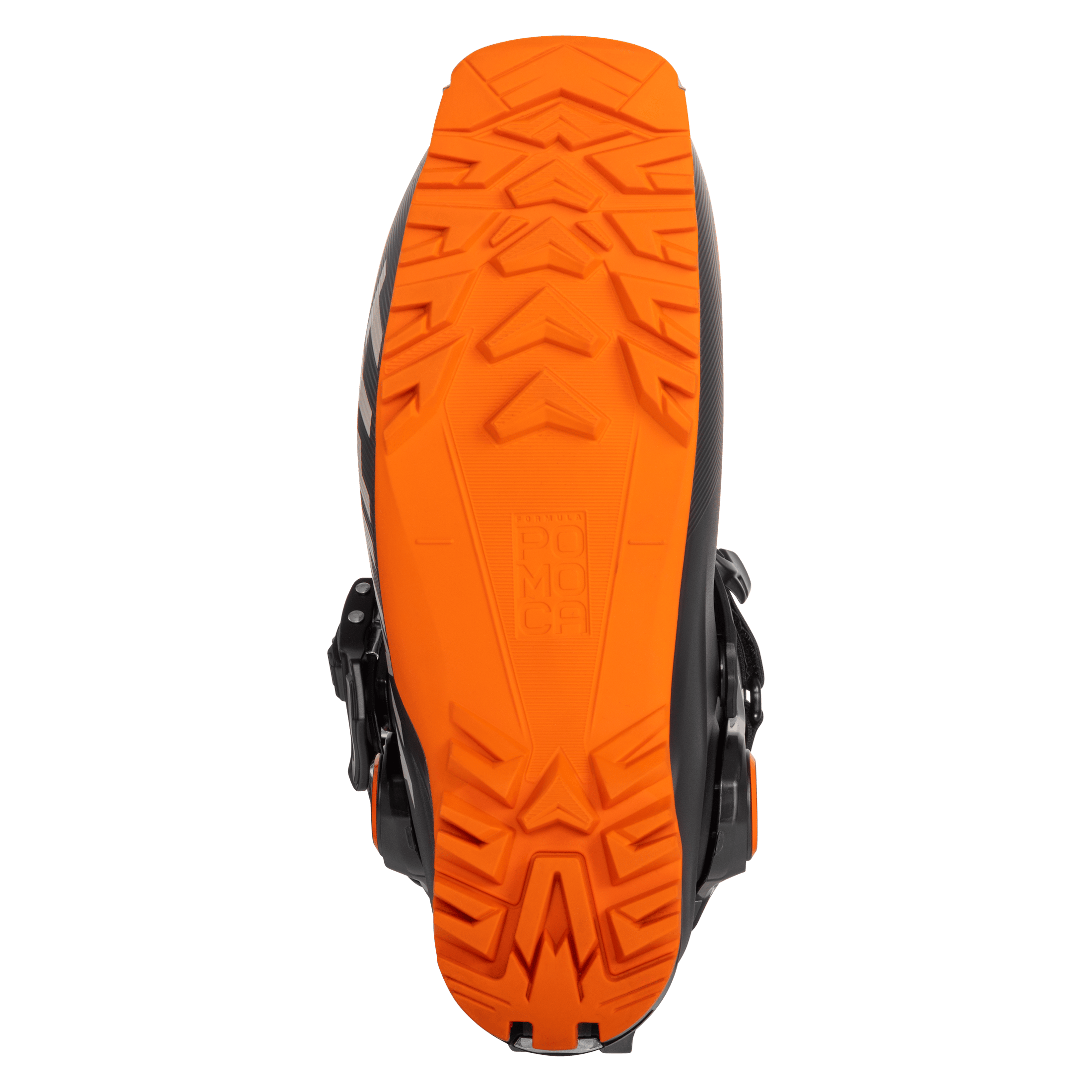 Lightweight 2027 Dynafit Seven Summits Ski Touring boot, pomoca sole, designed for backcountry skiing. bottom view.