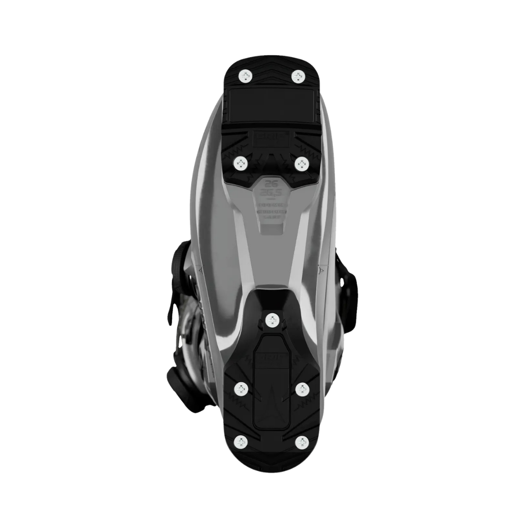 GripWalk sole and bottom view of Atomic Hawx Prime 120 S Dual Boa ski boots