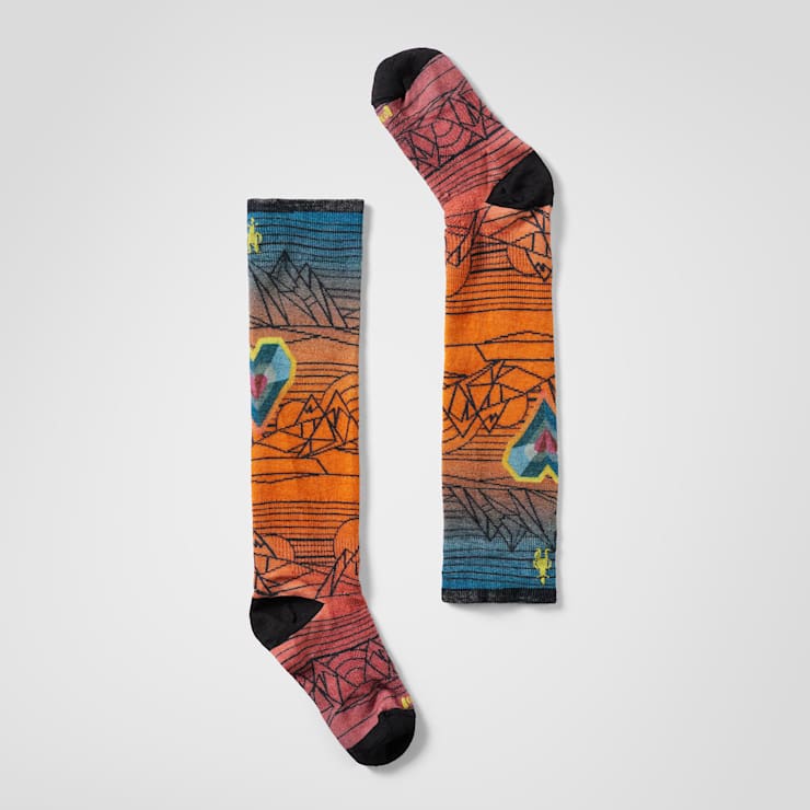 Smartwool Zero Cushion Geo Peaks Print Socks - Junior