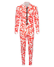 Floral ski race suit for teens